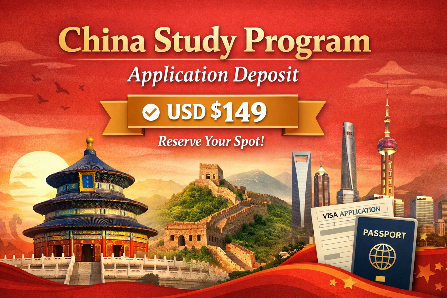 China Study Program – Application Deposit